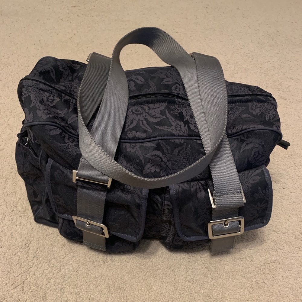 Oioi Flora Jacquard Diaper Bag